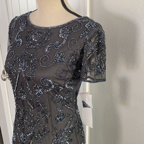 NWT BHLDN Easton Gray Maxi Dress Size 0 - Picture 6 of 13